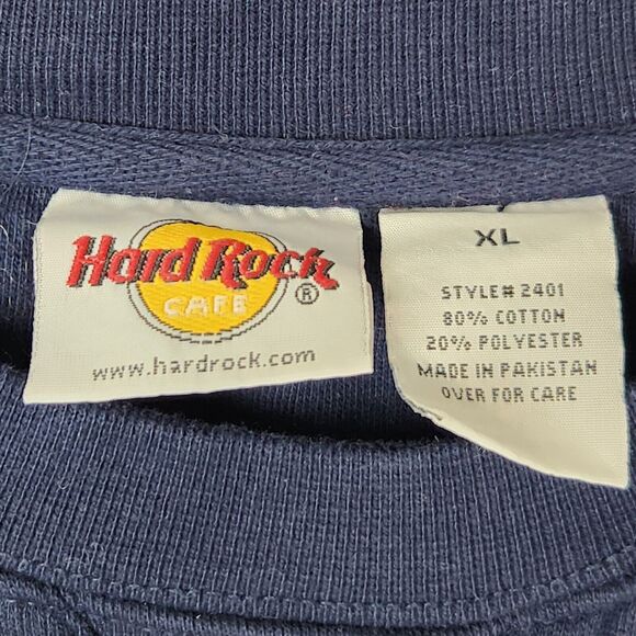 Vtg 90s Hard Rock Cafe Sweater Sz XL San Diego CA Embroidered Streetwear Retro - Picture 7 of 7